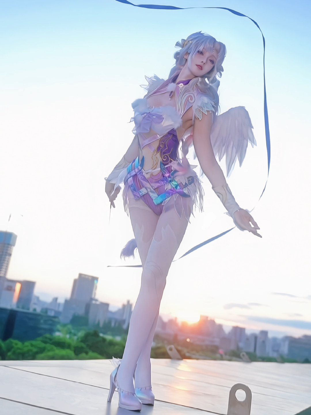 【永劫无间】cosplay殷紫萍，你有闻到空气中的香味吗？～