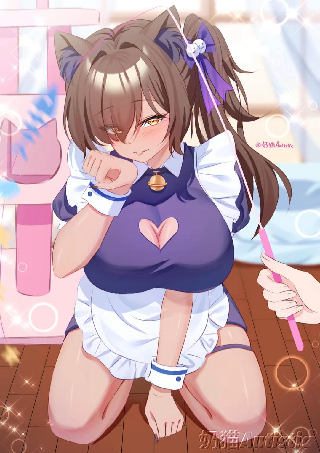 【绘画过程】猫女仆娜嘉