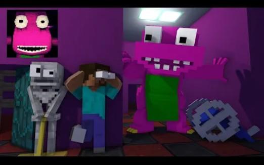 怪物学院1730集丨Barney Horror Challenge丨我的世界动画