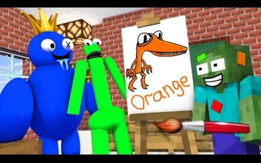 MC怪物学院动画丨彩虹朋友画画大赛丨我的世界动画