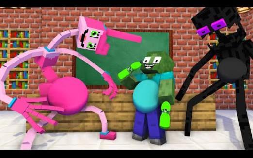 怪物学院动画:Baby Monsters 长腿妈咪生出宝宝挑战丨Poppy playtime 2 我的世界动画