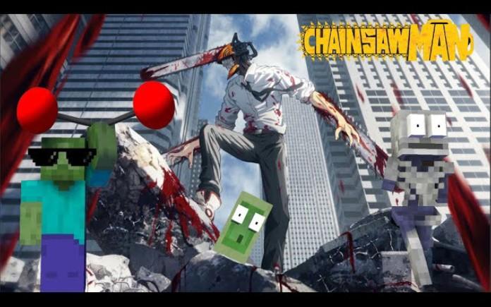 MC怪物学院动画丨电锯人 vs Minecraft Mobs Challenge丨我的世界动画