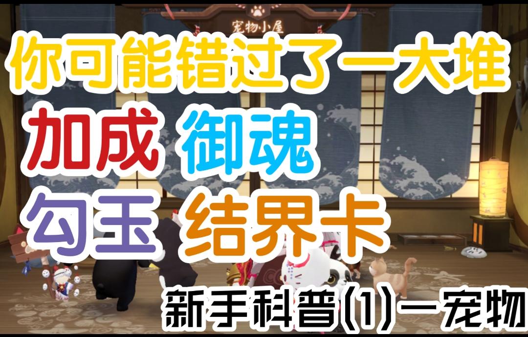 【阴阳师】你可能错过了一大堆加成和奖励!新手科普(1)-宠物篇截图