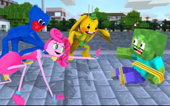 怪物学院动画:僵尸Revenge 长腿妈咪和huggy和bunzo 丨Poppy playtime 2 我的世界动画