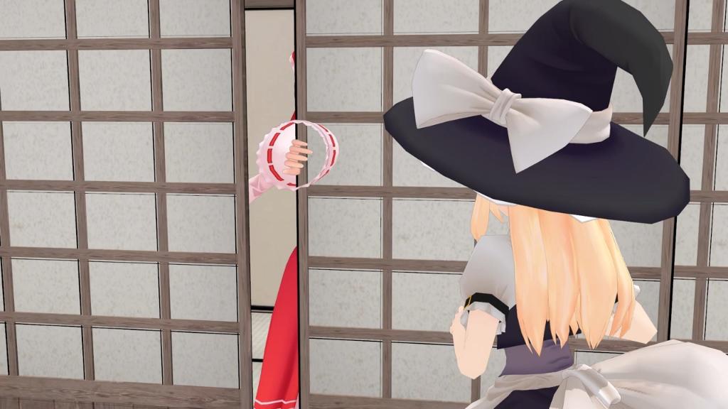 【东方MMD】当魔理沙被灵梦发现