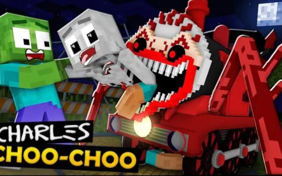 怪物学院第1852集丨choo choo Charles Horror Challenge丨我的世界动画