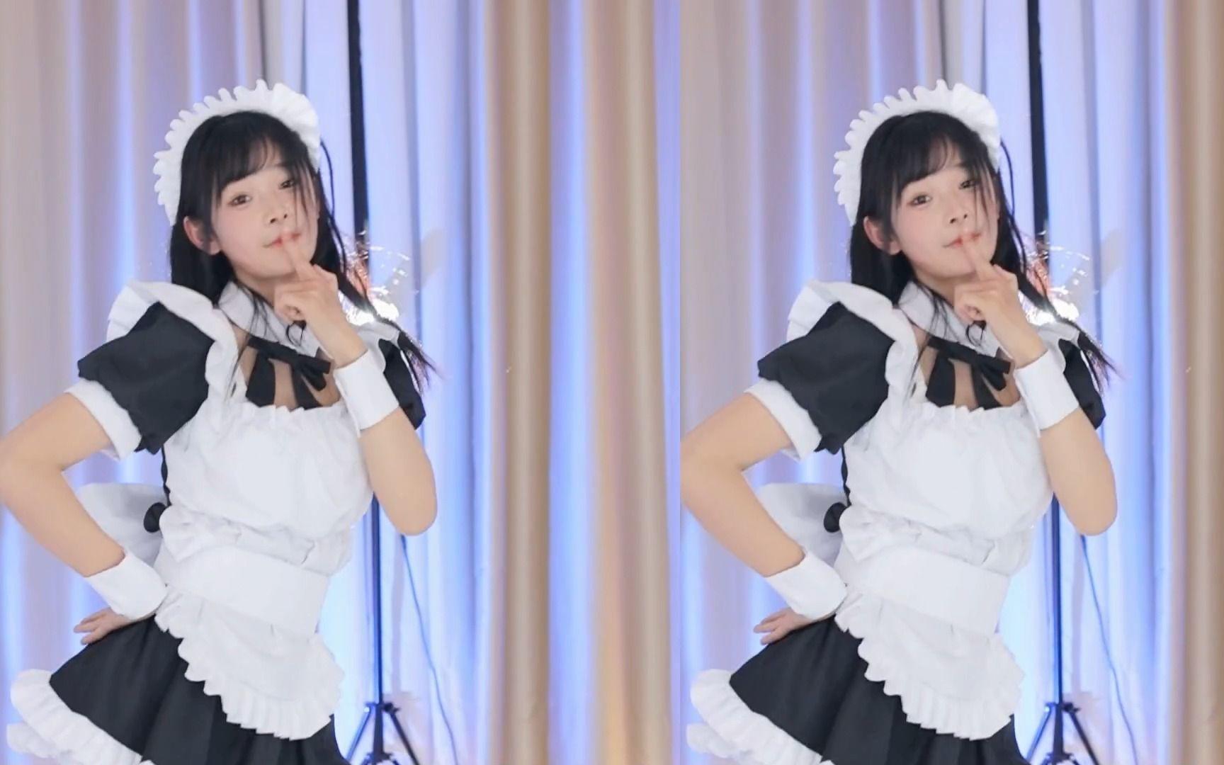 【鱼子酱】《恋爱告急》女仆套装 直播跳舞录屏