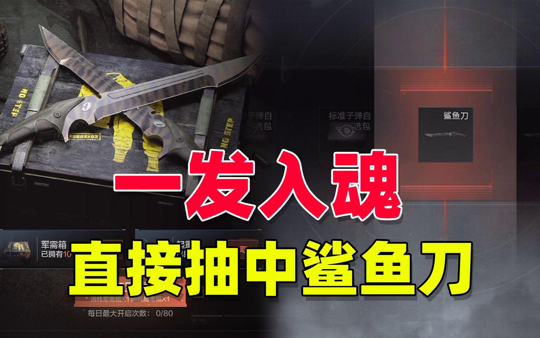 暗区突围：第一个箱子直接开出鲨鱼刀，概率这么高吗？