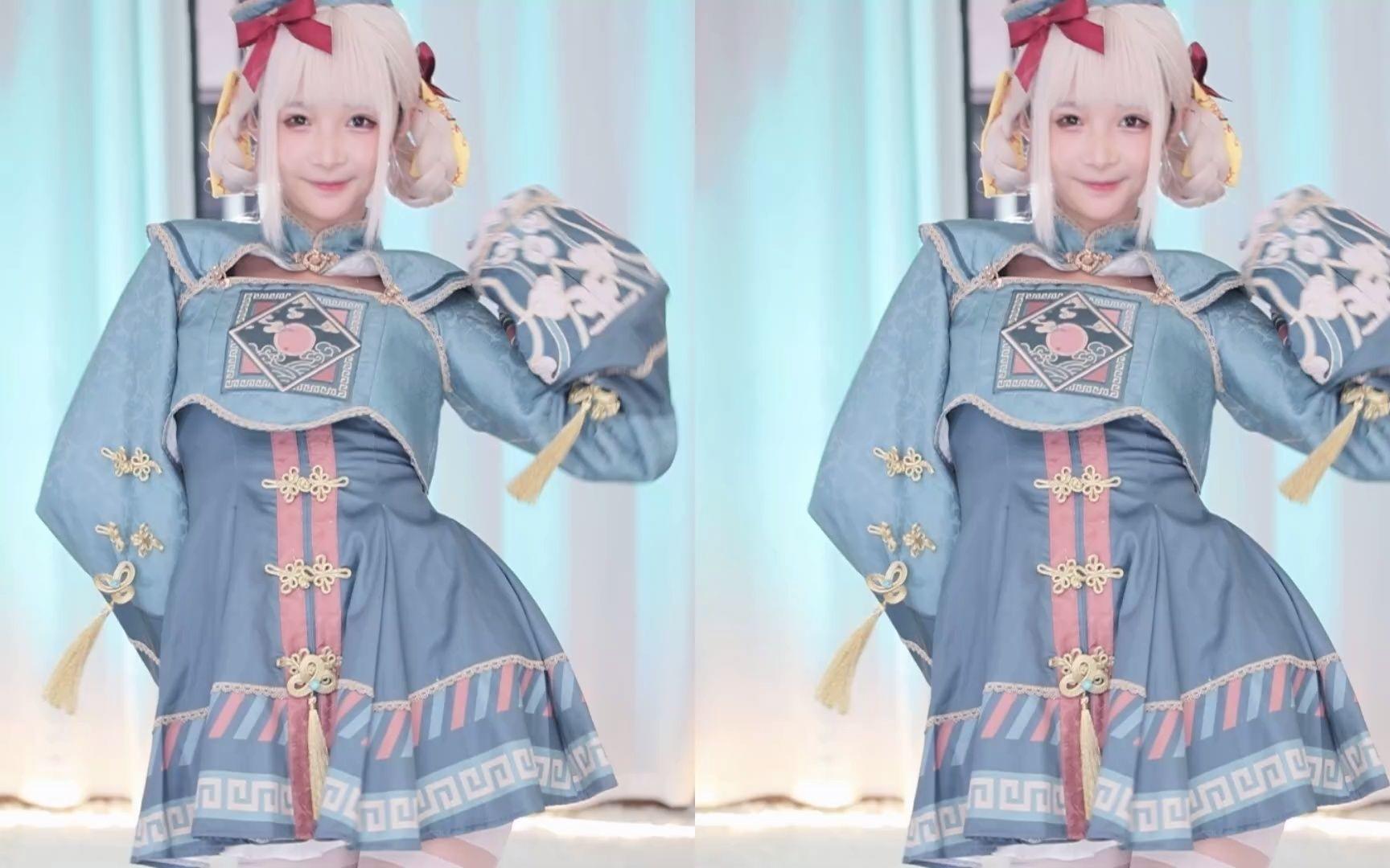 【鱼子酱】《叮叮当当舞》小僵尸套装 马赛克画质 直播跳舞录屏