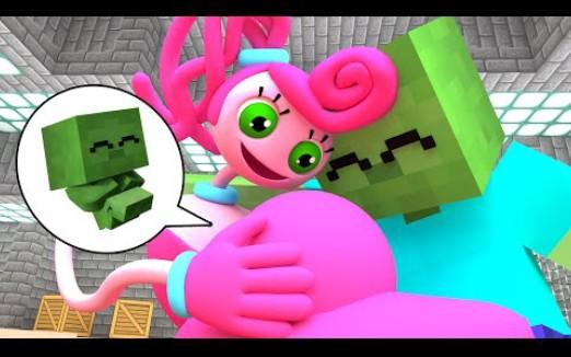 怪物学院1612集丨长腿妈咪have a baby-sad life丨我的世界Poppy playtime 2 动画