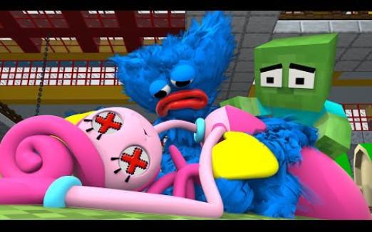 怪物学院动画:长腿妈咪 save huggy悲伤的故事丨Poppy playtime 2 我的世界动画