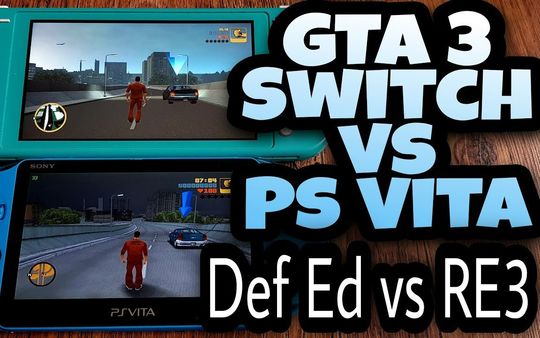 Switch上的GTA 3 - 权威版与 PS Vita 上的 RE3对比