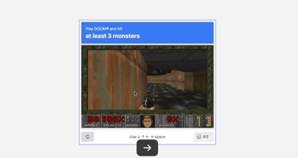 在验证码里玩《DOOM》，这是自证人类的新方式