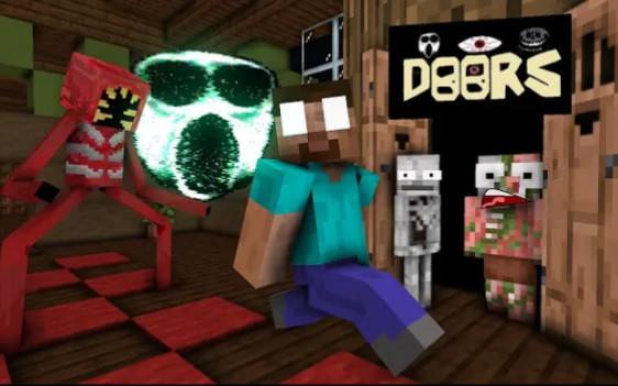 MC怪物学院动画丨Doors Horror Challenge丨我的世界动画