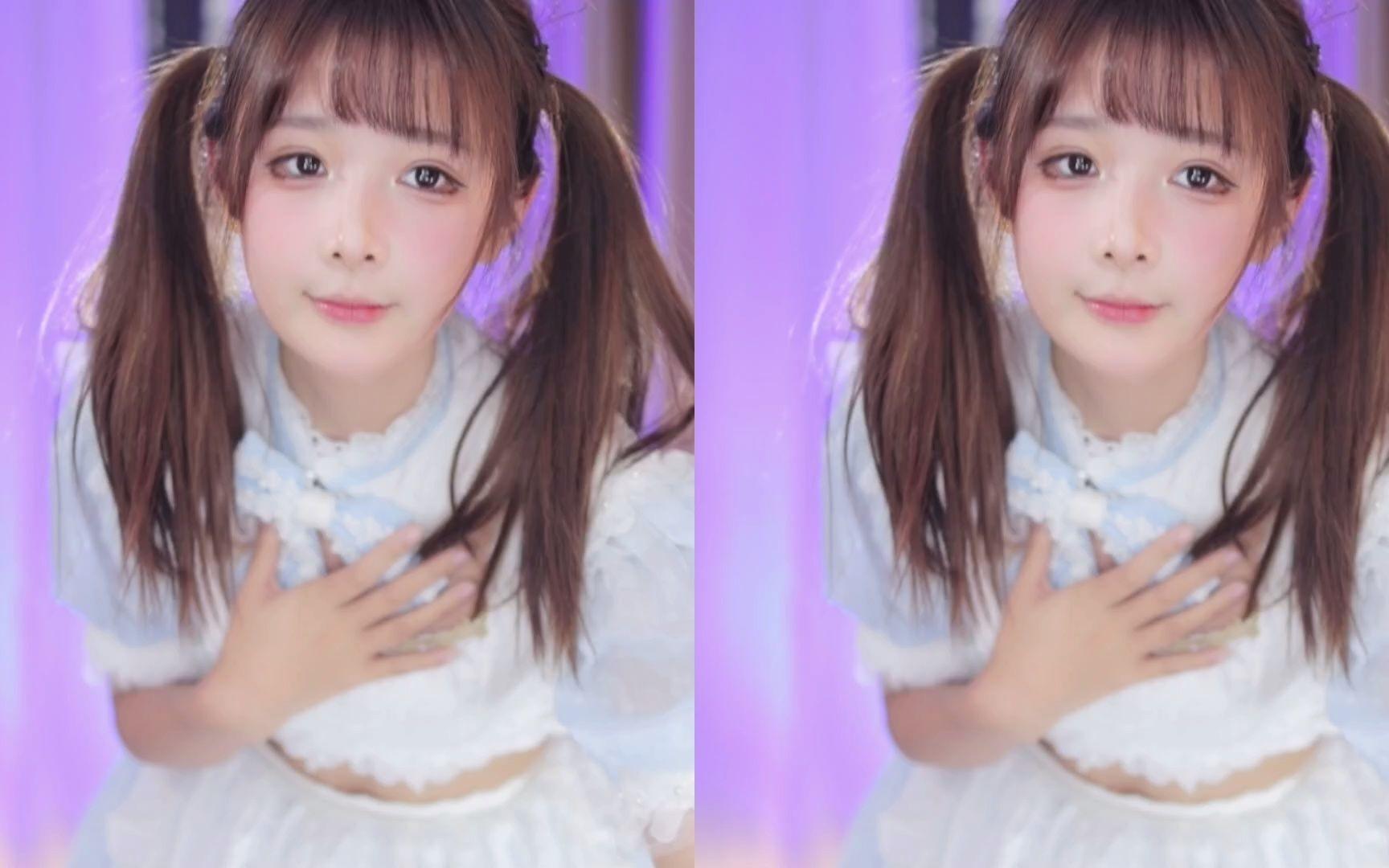 【鱼子酱】《妖精的尾巴》蓝色女仆套装 直播跳舞录屏