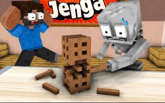 怪物学院第1785集丨roblox Jenga Challenge丨我的世界动画