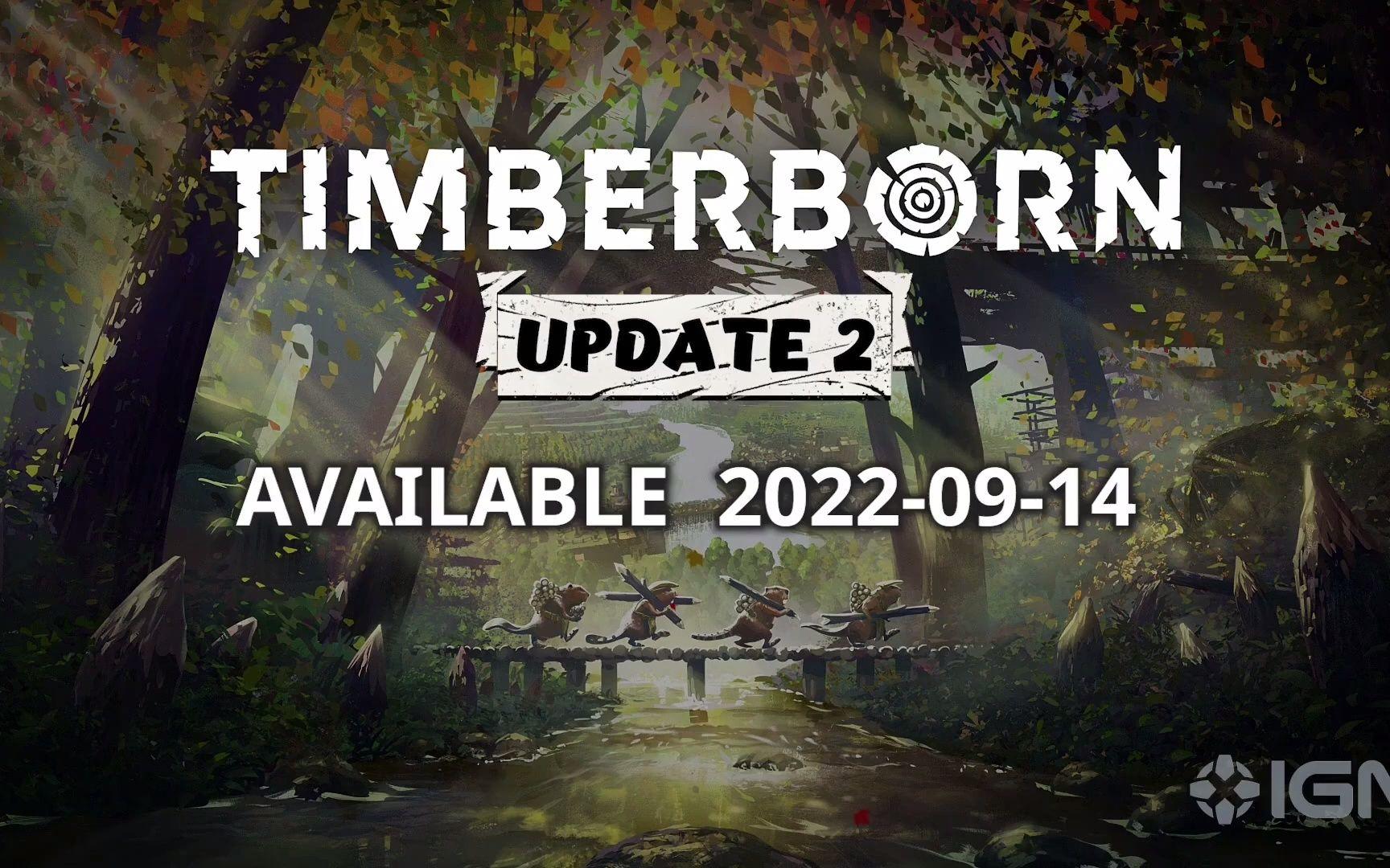 生存城市建造沙盒《海狸浮生记》更新2 官方功能预告片，将于9月14日发布（ Timberborn）