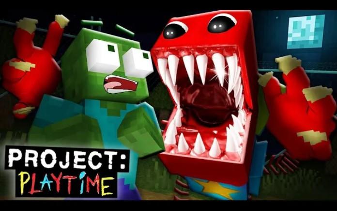 怪物学院第1814集丨Project Playtime Boxy Boo vs huggy wuggy 长腿妈咪丨我的世界动画