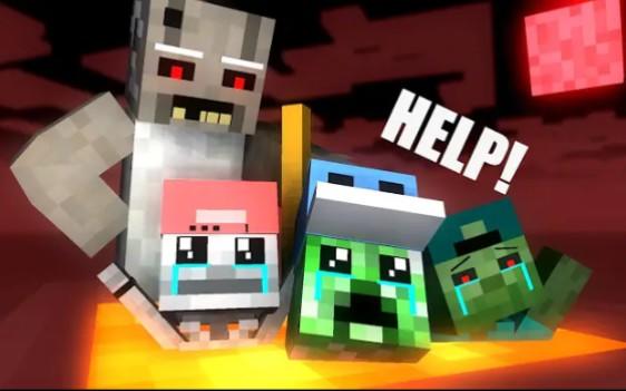 MC怪物学院动画丨Pre School Granny and Grandpa Escape Horror Game Challenge丨我的世界动画