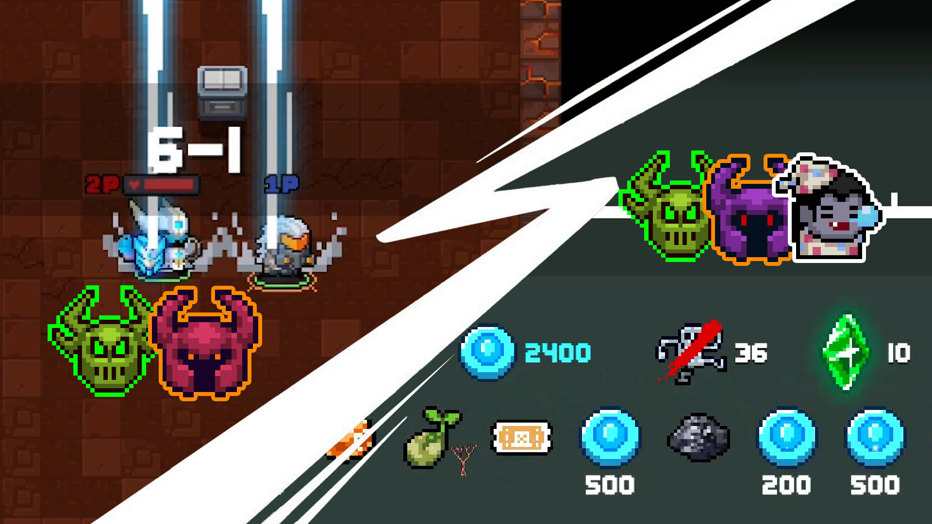 元气骑士：4.2.6版本新卡法，无尽试炼模式，邪王模式带乱序因子速刷蓝币和因子券