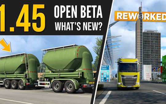 【YouTube】欧卡2 1.45公测版更新内容速览|Euro Truck Simulator 2 - Open Beta 1.45 | Toast