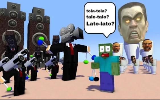 MC怪物学院动画丨运动版: 斯基比迪马桶人 VS 摄像人和扬声人丨我的世界动画